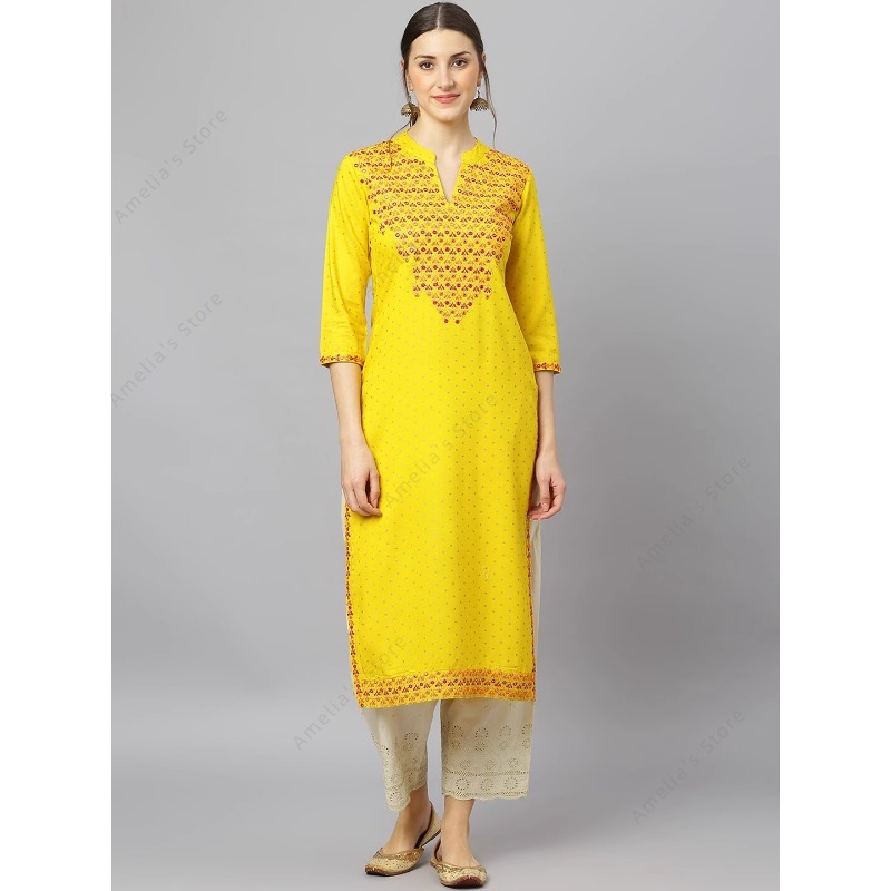 Kurta Women's Indian Rayon Kur - Summer Clothing Pakistan ulasan dan harga