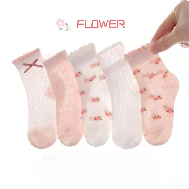 Girls Socks Cute Flowers Patte - Summer Clothing Baby Girl ulasan dan harga