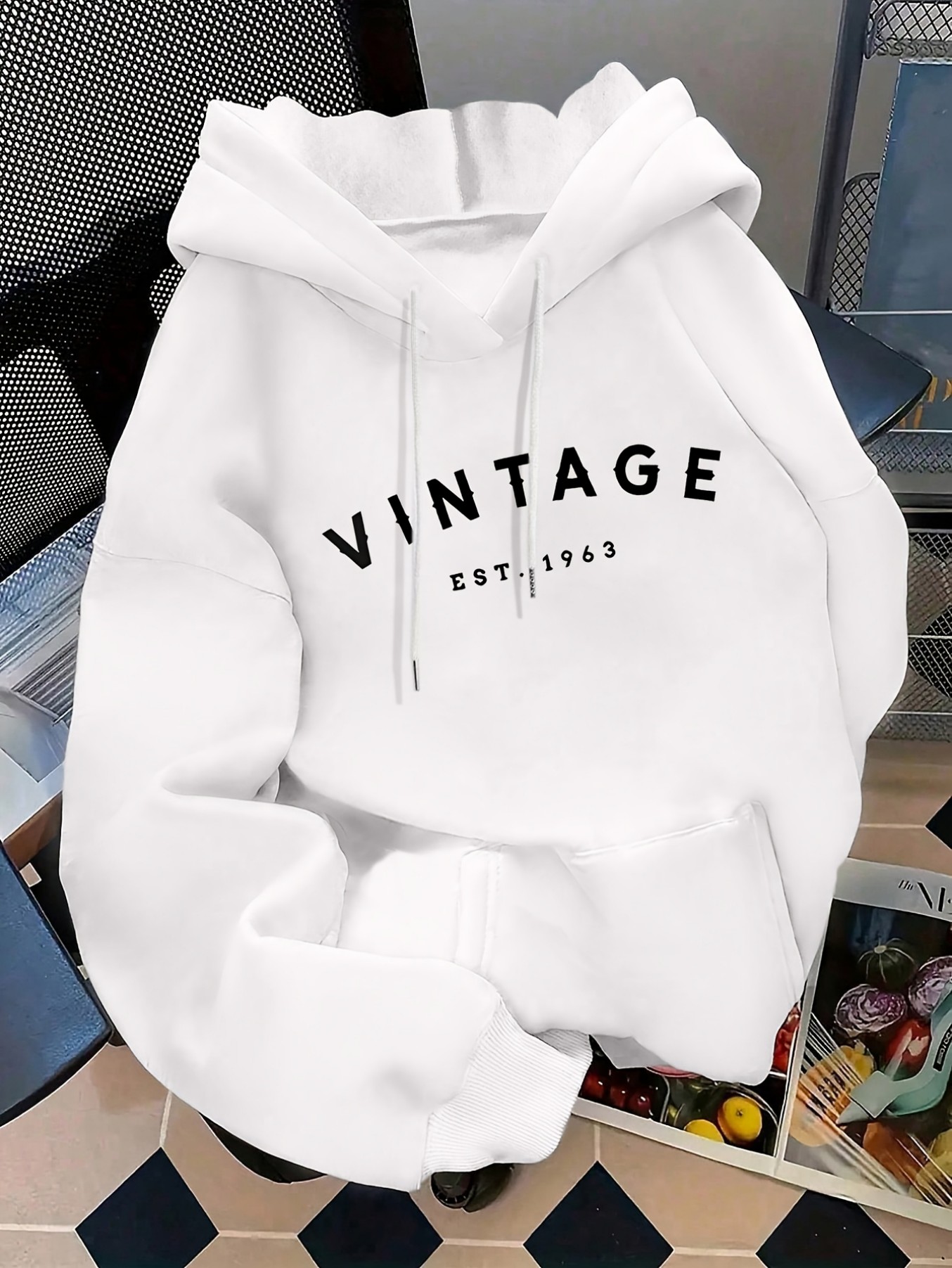 Ladies' Casual Hooded Sweatshi - Summer Clothing Drawing ulasan dan harga
