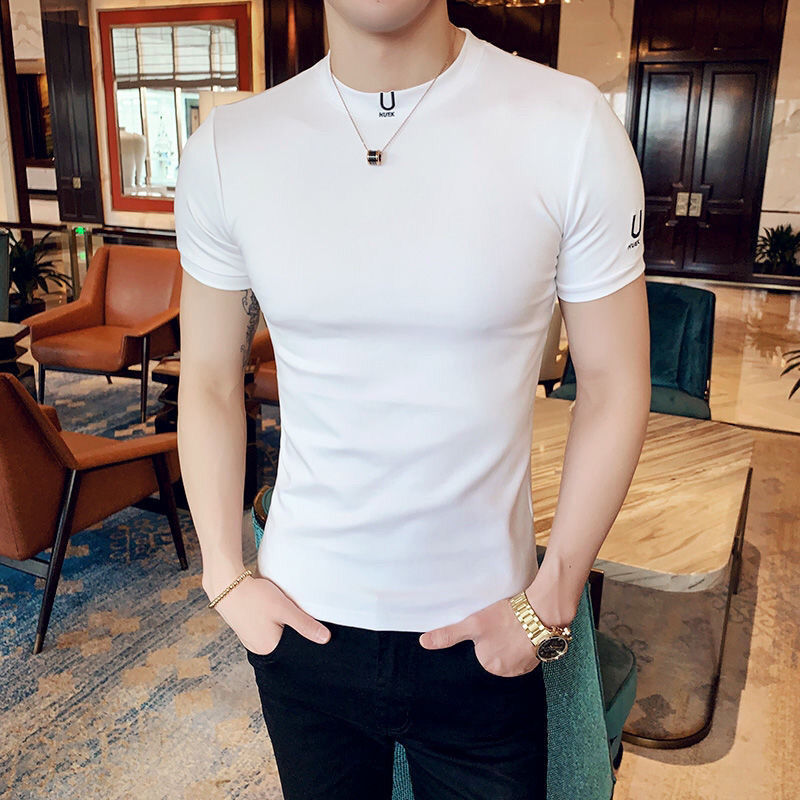 Black T Shirt for Men Plain Cl - Summer Clothing Wholesale ulasan dan harga